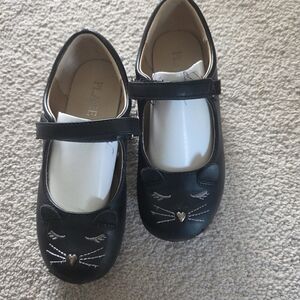 The Children's Place Black Cat Face Dress Shoes